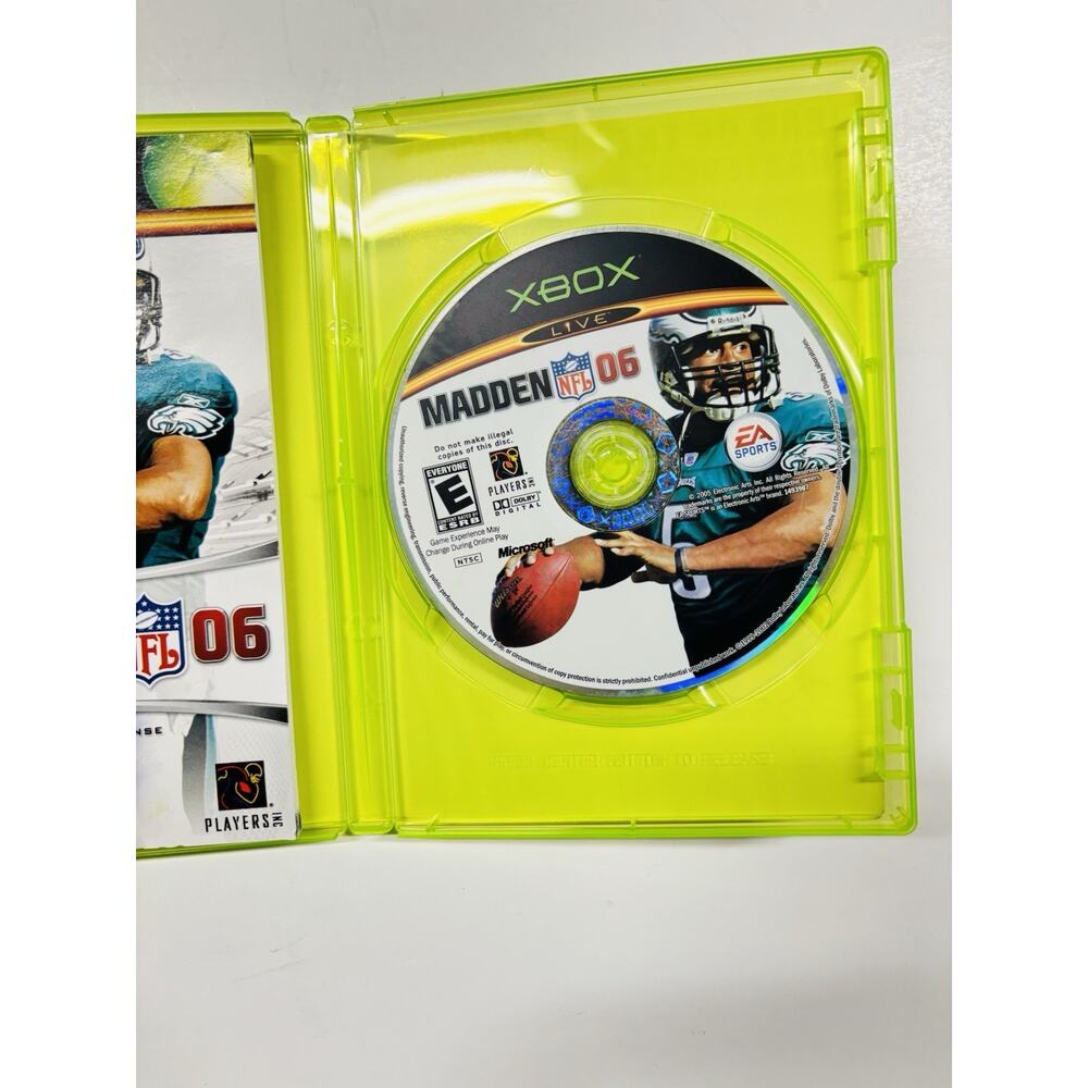 Madden NFL 06 (Microsoft Xbox, 2005) Complete w/ Manual Tested Works VG Cond - Picture 8 of 11